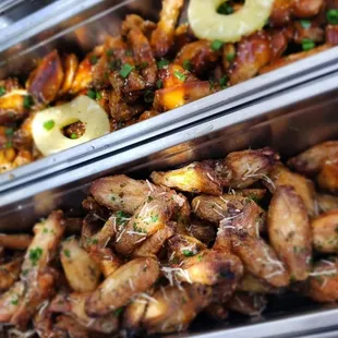 a variety of food items