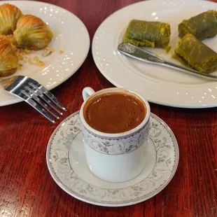 Turkish Coffee and Baklava assortment...