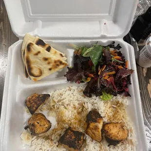 $17.95 Chicken Shish Kebab Dinner