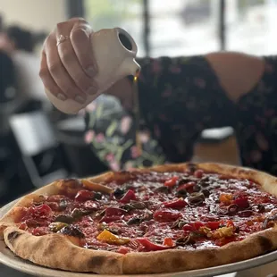 spicy marinara pizza