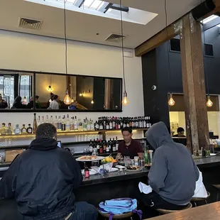Interior of the bar area of Beretta in San Francisco.