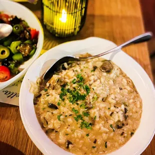 Mushroom risotto