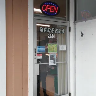 Berezka Eastern European Market Russian Polish Ukrainian deli produce - entrance вход