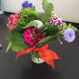 Beautiful handmade bouquet with summer flowers!