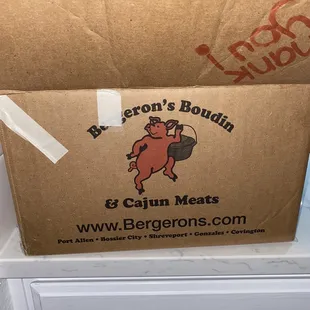 a box of meat