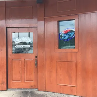 Don't be intimidated by the BIG Wooden Entrance...