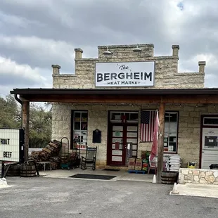 the front of the building