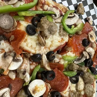 Cold pizza with unmelted cheese