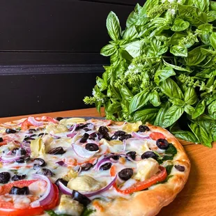 Garden Gobbler; Veggie Pizza