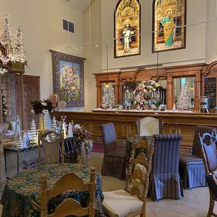 a dining room