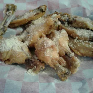 a basket of fried food