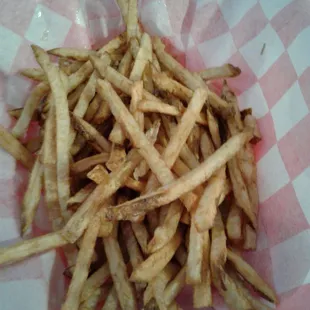 a basket of french fries