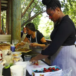 working as part of The Event Heroes (search Yelp) via Boheme Tipi Events at a Luncheon in June 2019.