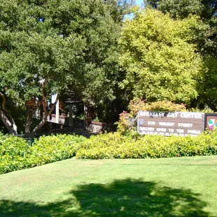 Street view upon entering Berkeley Art Center.