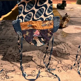 Candice Lin's indigo mask