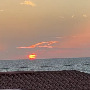 Sunset view over rooftops