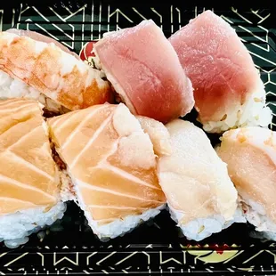 a variety of sushi