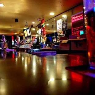 The bar...