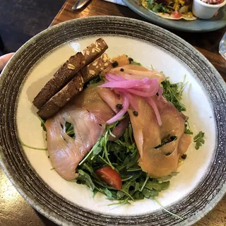 Norwegian Salad with Toast Lunch