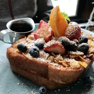 Mascarpone Blueberry Stuffed Crunch French Toast