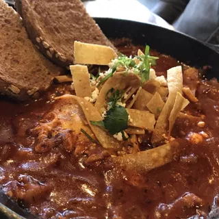 Eggs in Purgatory with Toast