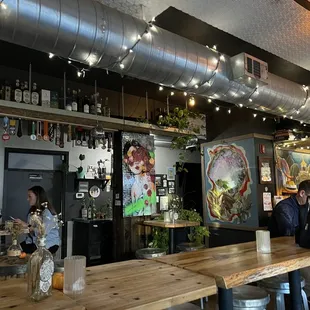 people sitting at a bar