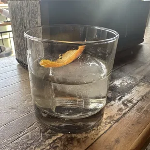 New Fashioned (Old Fashioned with Reposado, simple syrup, and orange bitters)