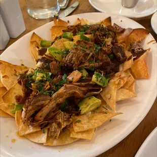 Black bean nachos