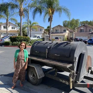 The birthday girl and the smoker!
