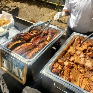 Melt in your mouth ribs and tri tip!
