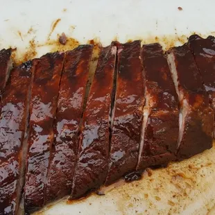 Ribs, Ribs, Ribs!!!!!!  Marinated for 48 hrs and smoked for 4hrs!