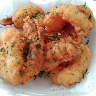 Bigger fried shrimp
