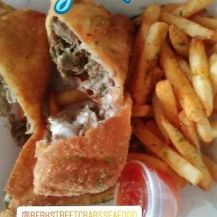 Not just for crabs y'all, these cheese steak egg rolls are everything!