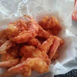 Fried shrimp $1.00 a piece, 6 minimum