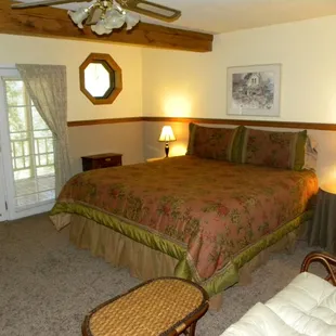 *King size bedroom with a private bathroom