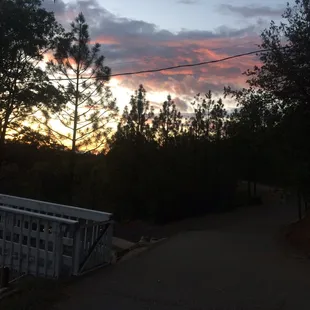 From the entry, beautiful sunset