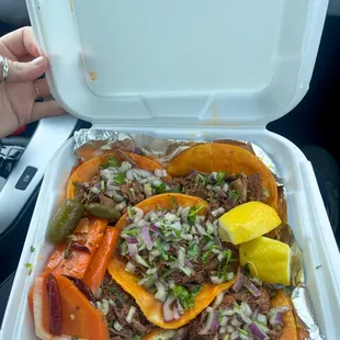 5 Birria Taco plate with consume - $13.99