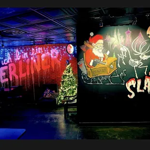 Christmas wall mural