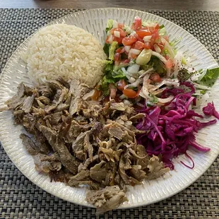 Lamb &amp; Beef Doner Plate