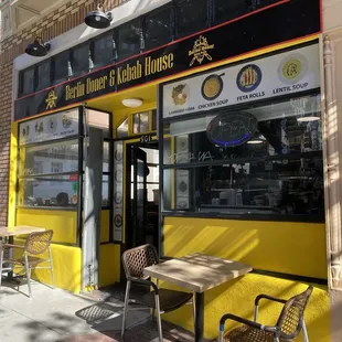Front of the cafe