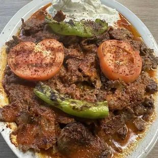 Iskender kebab