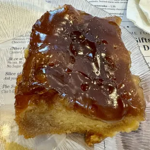 Caramel bread pudding