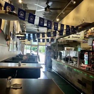 interior, sushi and sashimi