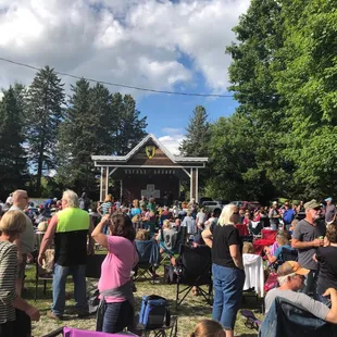 Only some of the people here for ABBA tribute band!