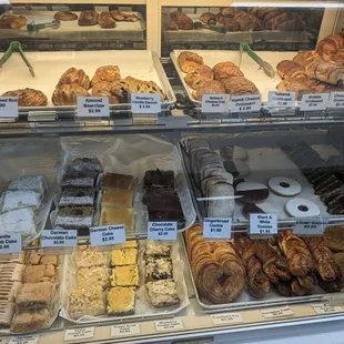 Bakery items. Florentine was our favorite.