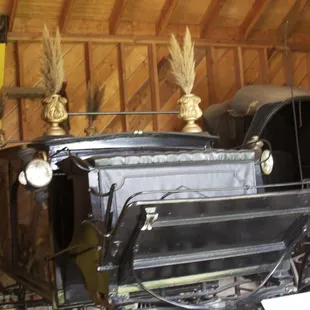 Hearse, they changed the feathers to white for a child's funeral