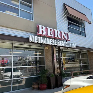 Exterior of restaurant