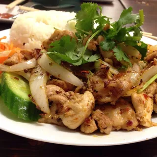 Ga Xao Sa Ot - Sauteed Lemon-Grass Chicken White Meat