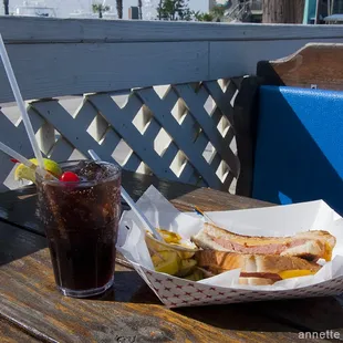 Lunch on the patio.