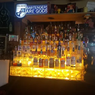 Nice Selection of alcohols.
